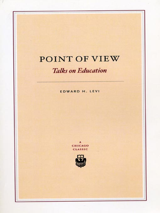 Title details for Point of View by Edward H. Levi - Available
